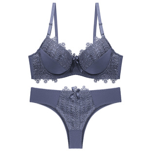 color underwear New solid set lace bra ladies sexy