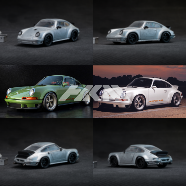 hkm 1:64 保时捷 964 singer dls  合金仿真汽车模型