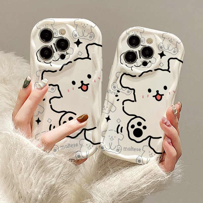 2025适用苹果15手机壳14pro线条小狗iphone16promax镜头全包