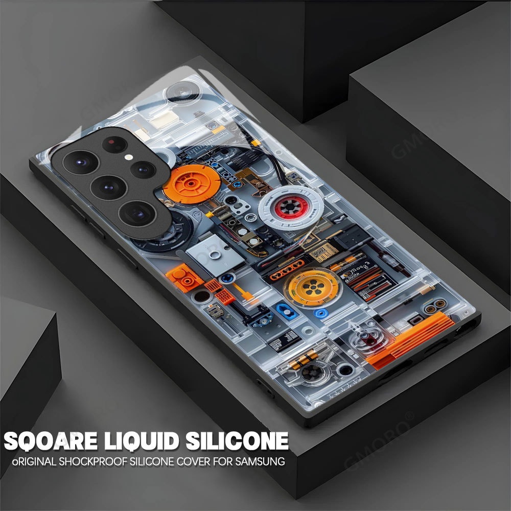 2025电路板适用三星S22ultra液态玻璃S24plus手机壳GalaxyA56跨境