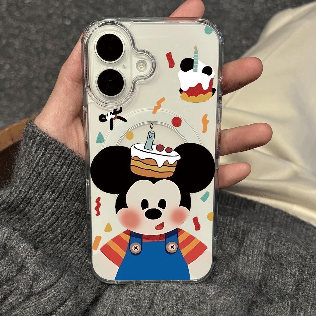 2025蛋糕米奇适用苹果17PROMAX手机壳iPhone16趣味15硬壳14磁吸13