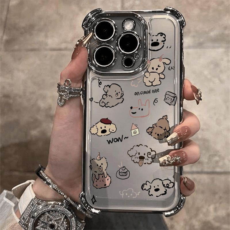 2025满屏小狗适用于苹果17PROMAX手机壳iPhone16可爱15软壳14趣味