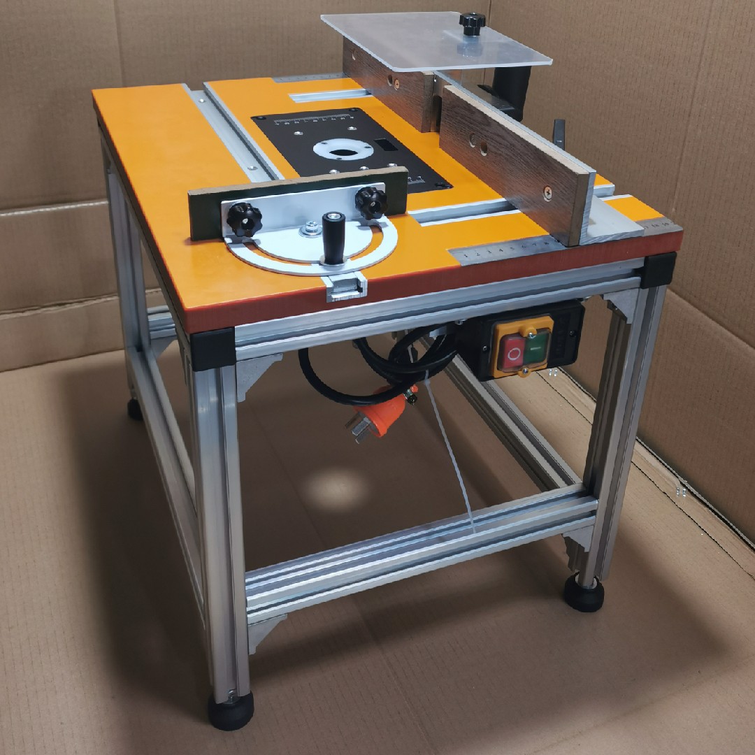 定做迷你版固定工作木工台面修边机倒装工作台雕刻机电木铣槽工具