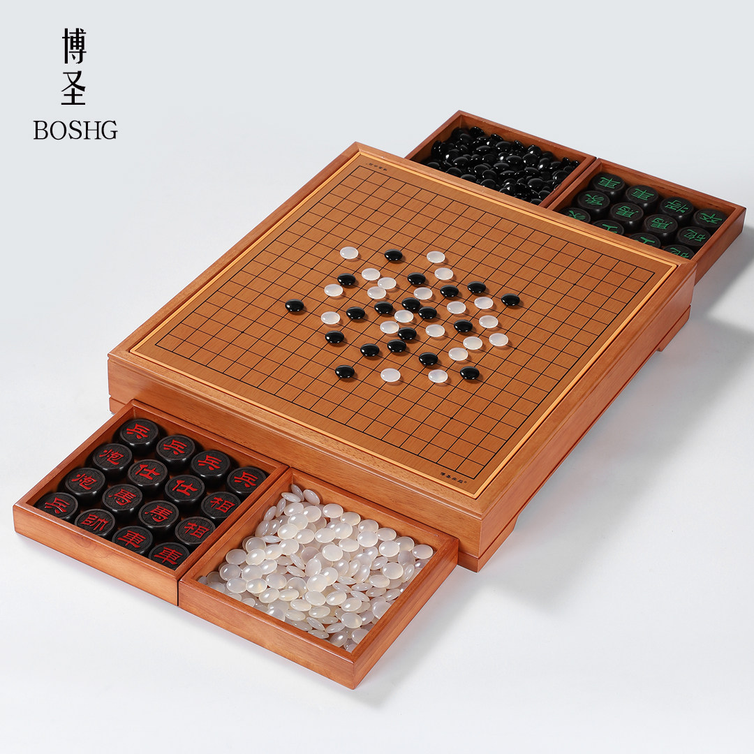 玛瑙玉石棋墩二合一两用