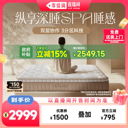 雅兰双层弹簧高端床垫深睡SPA