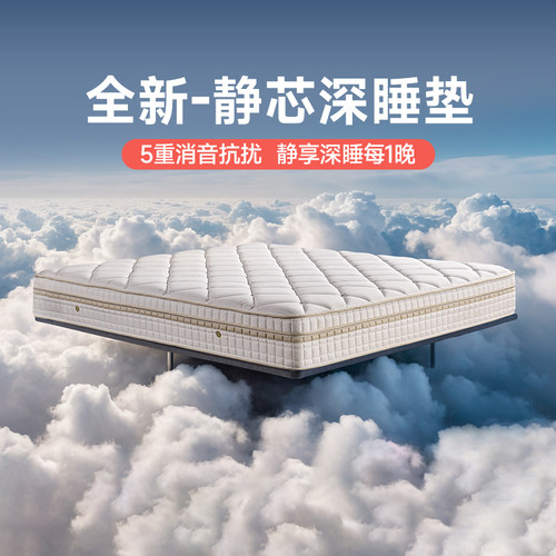 雅兰安睡进口乳胶吸音波峰棉床垫