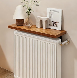 暖气片上方实木置物架床头收纳架沙发后靠墙长条书架缝隙窄桌定制