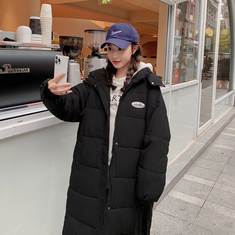 特价超好看的棉服女中长款2025韩版宽松加厚学生棉衣棉袄外套