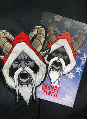 美国GP Krampus Embroidery 脾气暴躁的克朗普斯刺绣魔术贴士气章