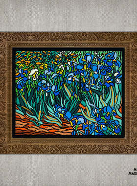 美国MXL IRISES by Vincent van Gogh 刺绣士气章背包补丁臂章