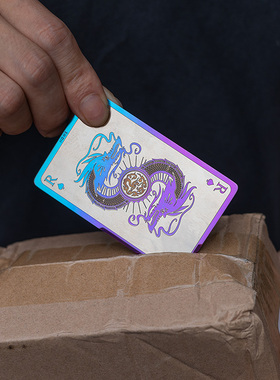 Gain盖隐技术 龙年限定Loong 钛合金刀卡 士气章魔术贴快递开箱刀