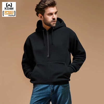 美国KIDON斯派克SPIKE抓绒帽衫冬季保暖套头摇粒绒连帽卫衣抓绒衣