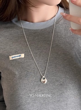 韩系马鞍包长款项链女简约ins高级感轻奢小众装饰毛衣链挂脖配饰