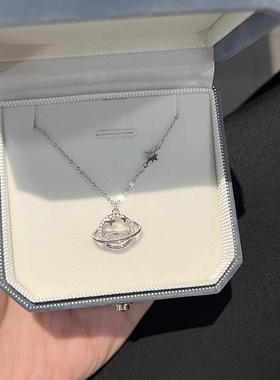 925银星球项链女轻奢小众设计轻奢高级感礼物2022年新款吊坠潮