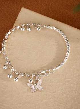 半镯铃铛蝴蝶手链女款轻奢小众设计感手镯高颜值学生党送女友礼物