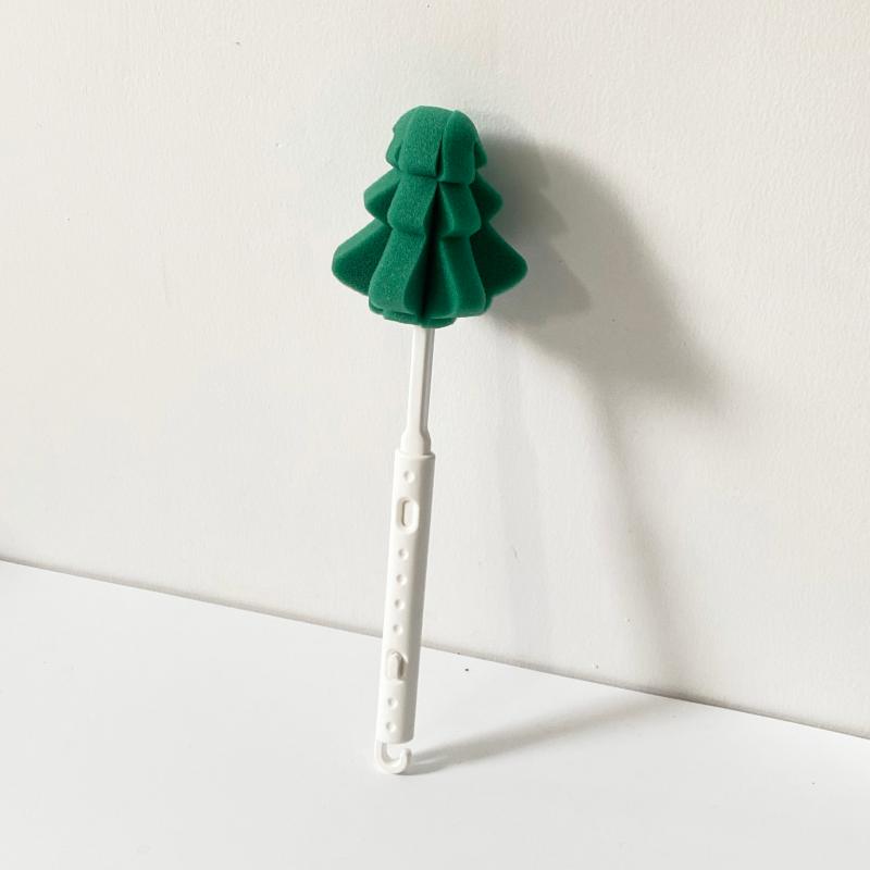 创意圣诞树造型杯刷可伸缩