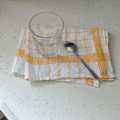 柠檬黄经典格子餐巾盖布