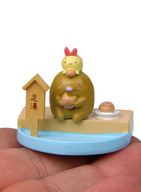 卡通创意立体树脂小猪足浴糕点美食园艺多肉花插插件居家装饰