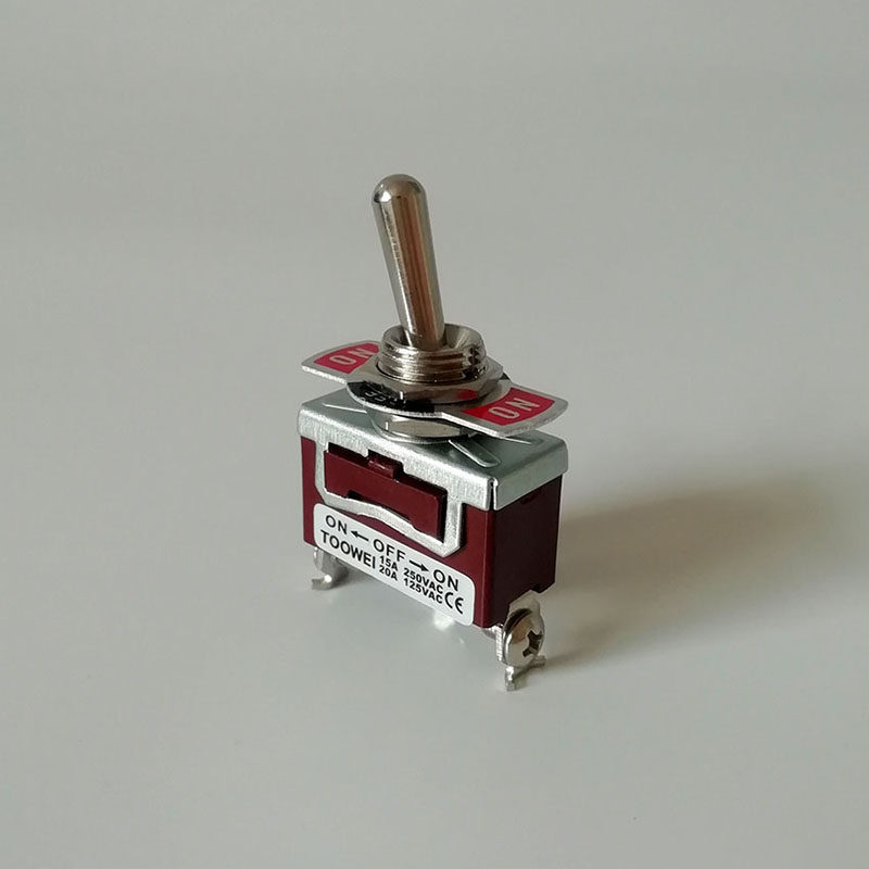 汽车电路改装开关摇杆三档优质金属钮子220V机械设备3档拨动新品