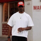 SGC美式 型纯棉cleanfit小圆领短袖 卷边宽松短款 t恤男女Boxy短宽版