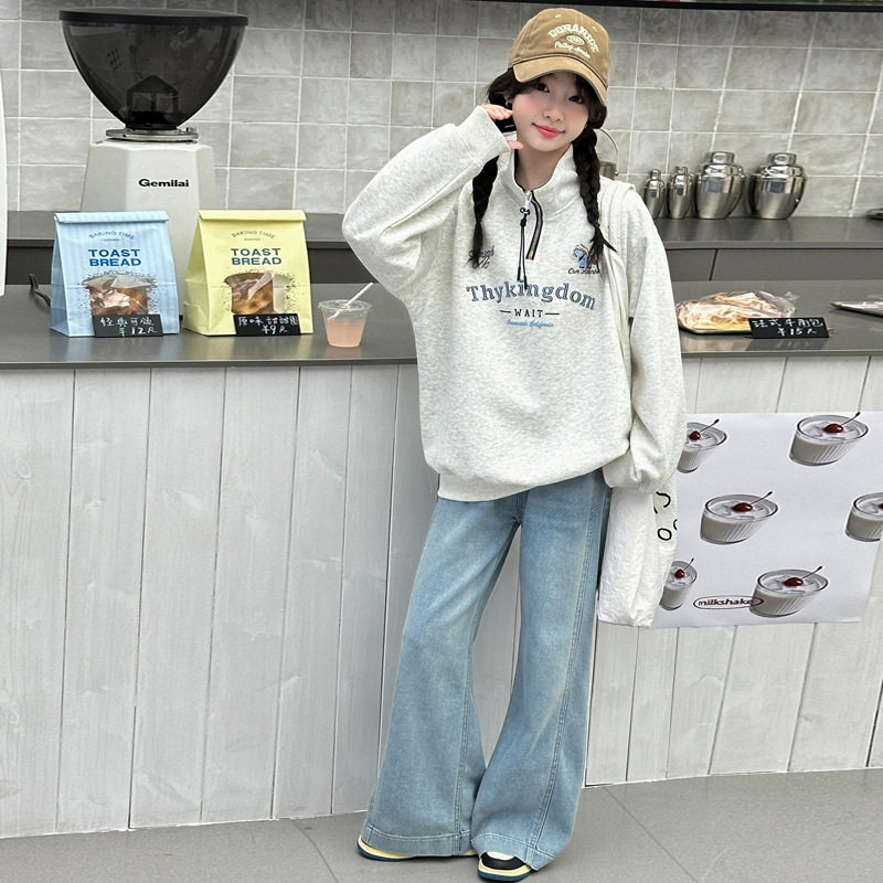 女童春秋款套装2026新款中大童韩版宽松卫衣两件套女孩春季儿童装