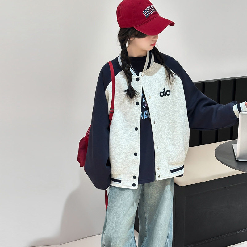 女童韩系棒球服外套春秋款2026女大童春装休闲开衫儿童春季上衣潮