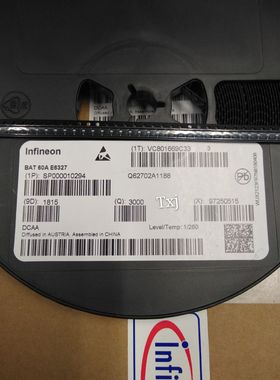 BAT60A E6327 SOD323丝印3 英飞翔INFINEO原厂进口原装现货
