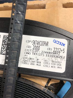 SN74HC00PWR TSSOP14 丝印HC00 TI原厂进口全新原装自家库存现货