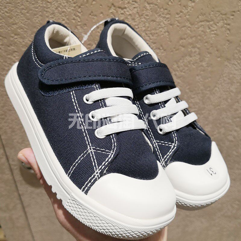 MUJI无印良品儿童鞋i运动鞋学生鞋男女童帆布鞋休闲板鞋轻量懒式