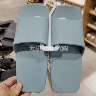 MUJI无印良品浴室拖鞋不分左右脚方形凉鞋男女用室内户外用踩屎感
