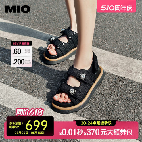 米奥休闲凉鞋MIO厚底休闲凉鞋