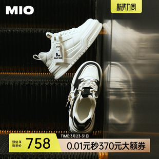 女鞋 张真源李宇春张雨绮同款 厚底增高小白鞋 新款 MIO米奥休闲板鞋