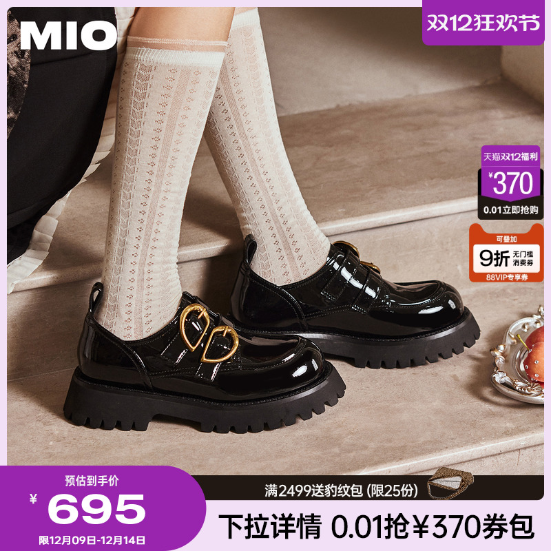 赵昭仪同款MIO米奥厚底乐福鞋