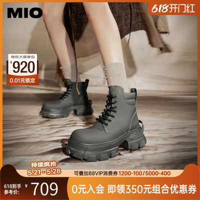 米奥前卫时髦MIO英伦风马丁靴
