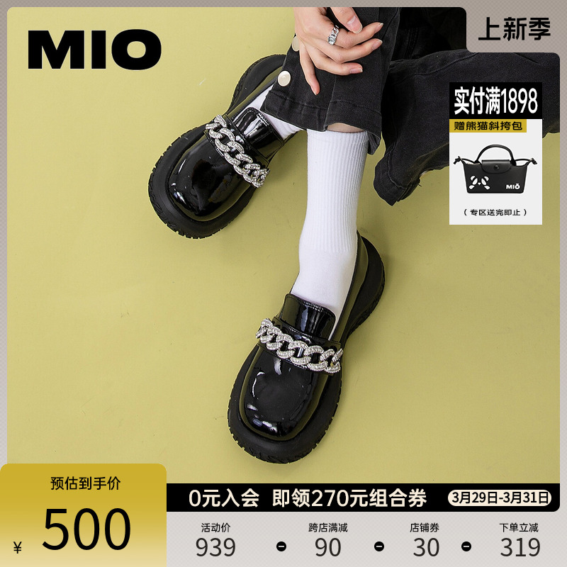 MIO2022年春季厚底英伦风乐福鞋