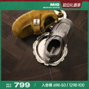 MIO米奥勃肯鞋魔术贴2025冬季新款圆头平底深口单鞋懒人通勤女鞋