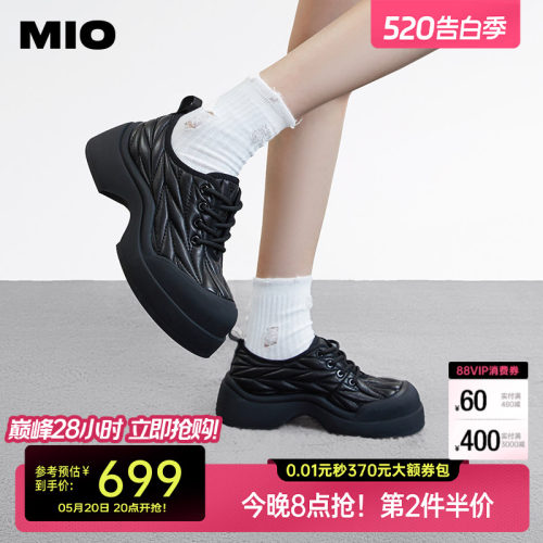 秋季中跟松糕鞋MIO设计感