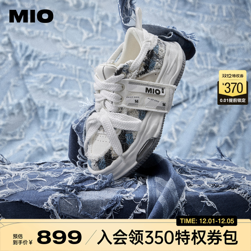 丁程鑫同款MIO米奥厚底板鞋运动情侣鞋溶解鞋男女鞋增高休闲鞋潮