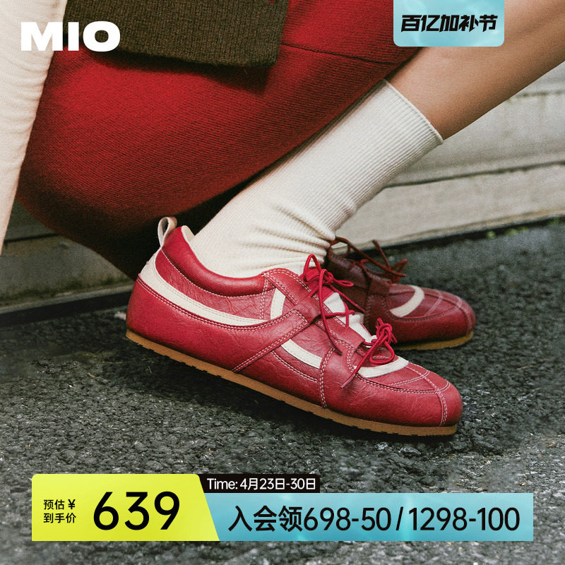MIO米奥玛丽珍鞋春款朋克阿甘芭蕾舞鞋内增高2.5cm运动休闲女鞋