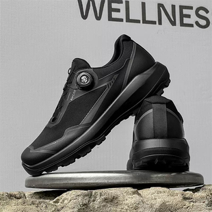 2026春季男网面鞋45加宽加肥跑步鞋46大码运动鞋47旋转纽扣休闲鞋