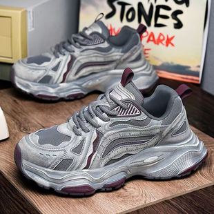 大码老爹鞋男潮牌高级感2026新款网红爆款男鞋秋季宽楦运动休闲鞋