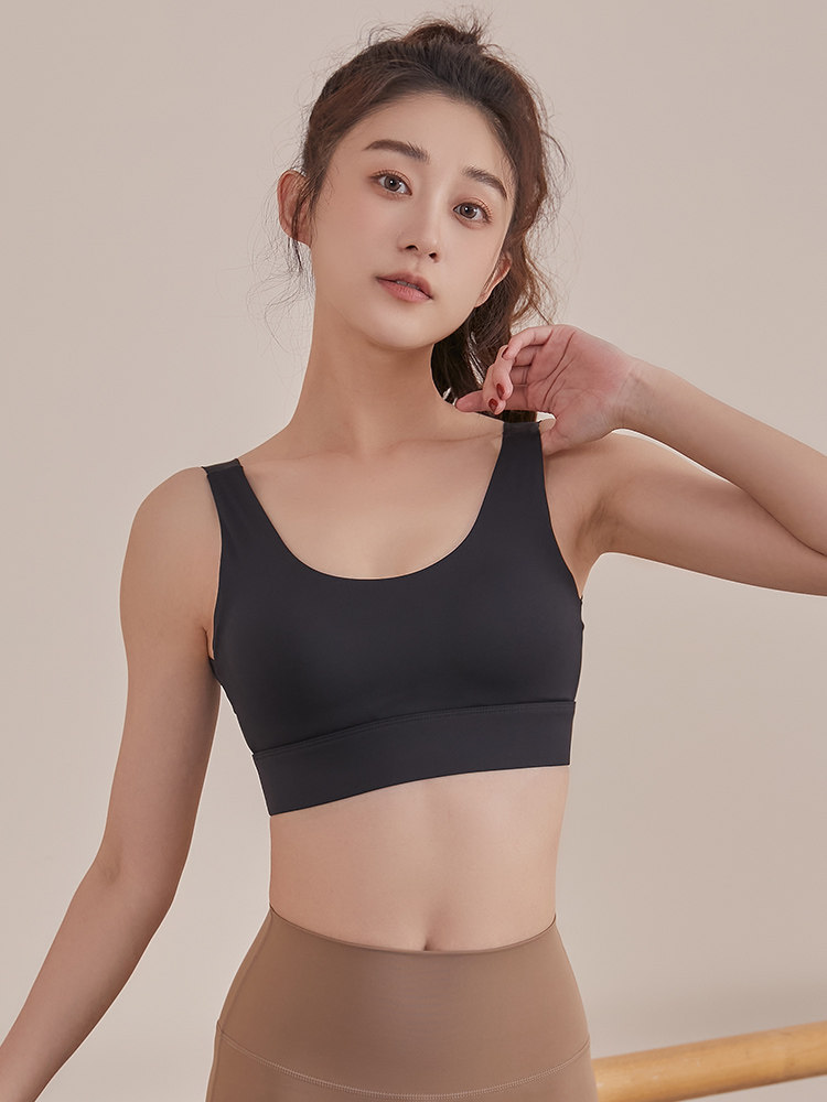 여름 고강도 원활한 스포츠 브래지어 여성 브래지어 실행 충격 방지 다시 아름다움 피트니스 브래지어 모양의 요가 조끼
