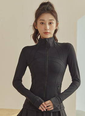 2025新款高端define长袖瑜伽服外套女专业运动上衣普拉提健身服
