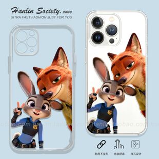 比耶朱迪和尼克适用苹果17promax华为Pura70卡通OPPORneo15真我红米K90小众IQOOZ10Turbo荣耀400小米17手机壳