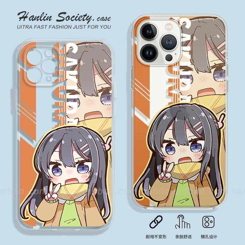 q版樱岛麻衣学姐适用iphone15promax日漫vivos18荣耀100小米14oppoa2m