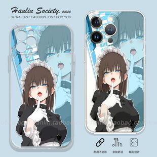 性感二次元琉璃川椿适用苹果17promax华为Pura80卡通OPPORneo14红米K90少女IQOOZ10Turbo荣耀400小米17手机壳