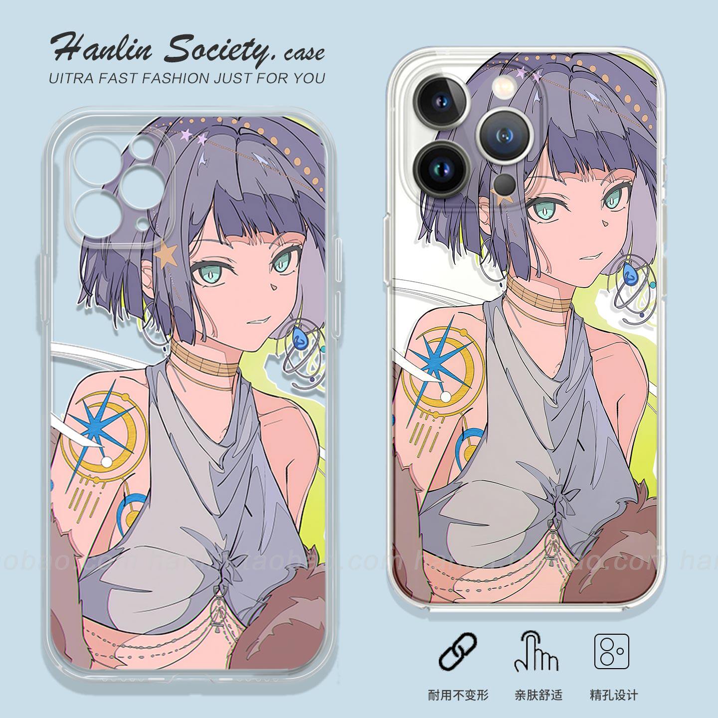 卡通疗愈师环状水星适用iPhone17promax华为Pura80二次元OPPOReno15荣耀500少女IQOOZ11Turbo红米K90手机壳