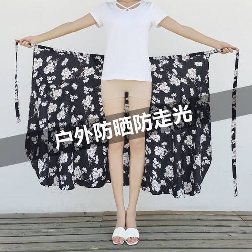 半身一片式电动摩托车围裙防走光