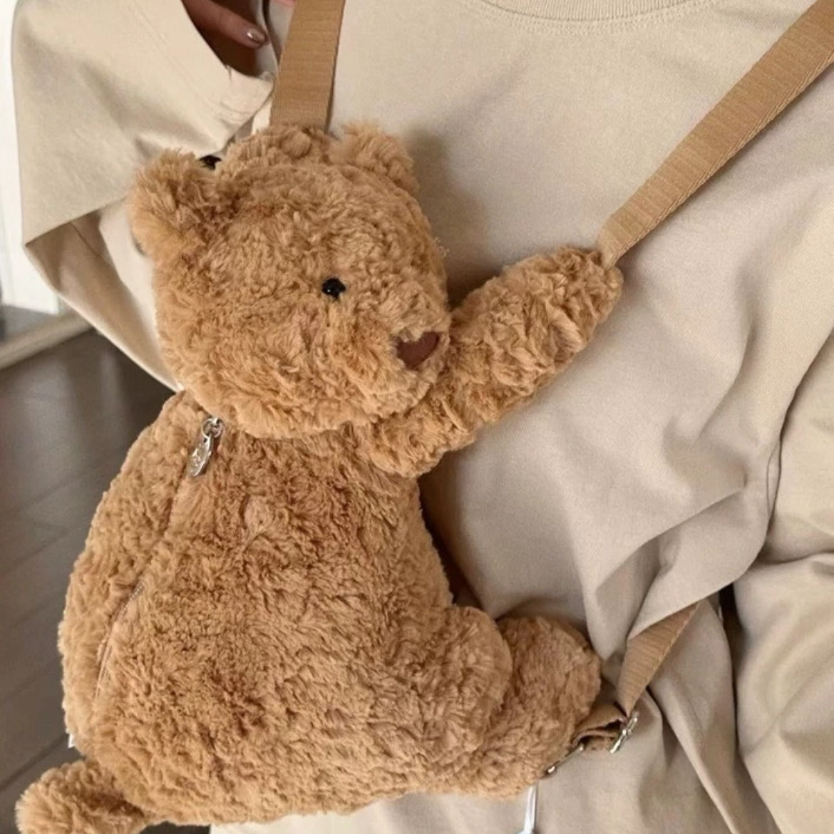 英国巴塞罗熊背包双肩包小熊包毛绒玩具玩偶公仔生日礼物学生情人