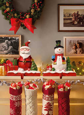 跨境新品圣诞老人挂袜器